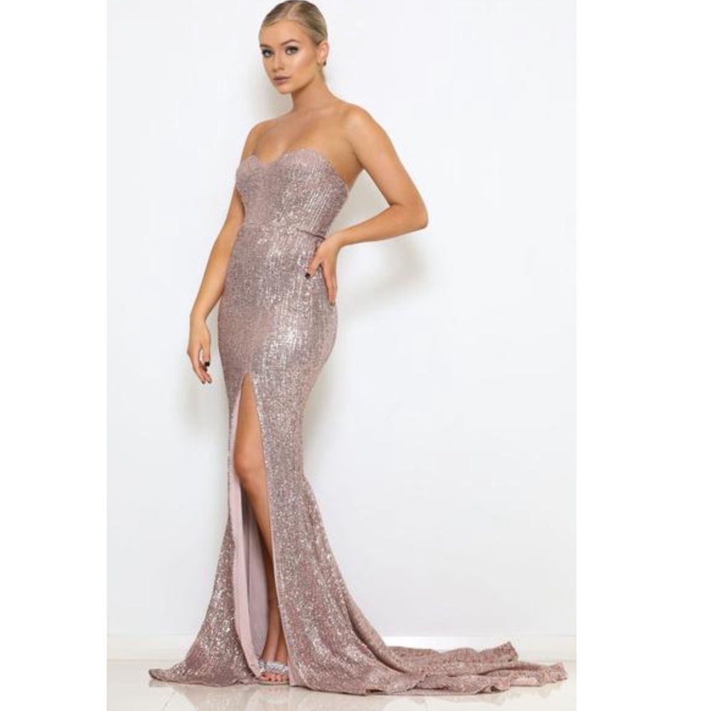 Abyss By Abby Rose Gold Gown